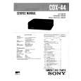 SONY CDX44 Manual de Servicio