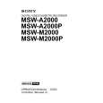 SONY MSW-M2000P Manual de Usuario