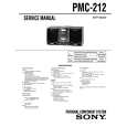 SONY PMC212 Manual de Servicio