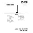 SONY IFS190 Manual de Servicio