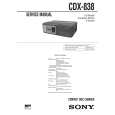 SONY CDX-838 Manual de Usuario