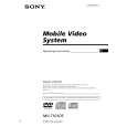 SONY MV7101DS Manual de Usuario
