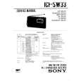SONY ICFSW33 Manual de Usuario