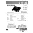 SONY D10/100 Manual de Servicio