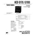 SONY HCDG1100 Manual de Servicio