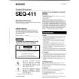 SONY SEQ411 Manual de Usuario