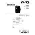 SONY WMFX36 Manual de Servicio