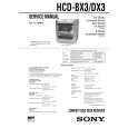 SONY HCDDX3 Manual de Servicio