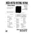 SONY HCD-H700 Manual de Servicio