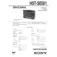 SONY HSTSE581 Manual de Servicio