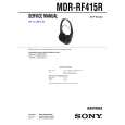 SONY MDRRF415R Manual de Servicio