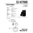 SONY SSH7700D Manual de Servicio
