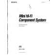SONY MHC-1600 Manual de Usuario