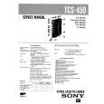 SONY TCS450 Manual de Servicio