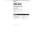 SONY SRSA50 Manual de Usuario