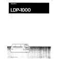 SONY LDP-1000 Manual de Usuario