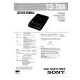 SONY TCS-2000 Manual de Usuario