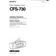 SONY CFS-730 Manual de Usuario