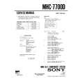 SONY MHC7700D Manual de Servicio