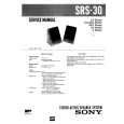 SONY SRS30 Manual de Servicio
