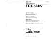SONY FDT-5BX5 Manual de Usuario