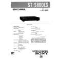 SONY STS800ES Manual de Servicio