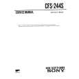 SONY CFS244S Manual de Servicio