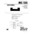 SONY MHC1600 Manual de Servicio