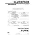 SONY XR5820R Manual de Servicio