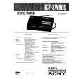 SONY ICF-SW800 Manual de Usuario