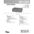SONY CDXA2001 Manual de Servicio