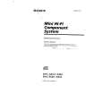 SONY MHC-GRX3 Manual de Usuario