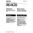 SONY XS-HL35 Manual de Usuario