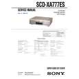 SONY SCDXA777ES Manual de Servicio