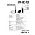 SONY SPP-190 Manual de Usuario