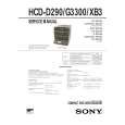 SONY HCDG3300 Manual de Usuario