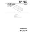SONY MP7000 Manual de Servicio