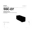 SONY SSCD7 Manual de Usuario