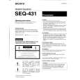 SONY SEQ431 Manual de Usuario