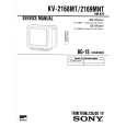 SONY KV2168MT Manual de Servicio