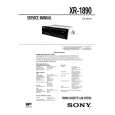SONY XR1890 Manual de Servicio