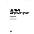 SONY MHC-3750 Manual de Usuario