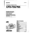 SONY CFD-755 Manual de Usuario