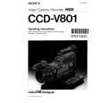 SONY CCD-V801 Manual de Usuario