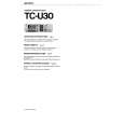 SONY TC-U30 Manual de Usuario
