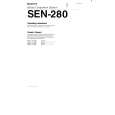 SONY SEN280 Manual de Usuario