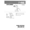 SONY FV66E Manual de Servicio