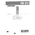 SONY RM651 Manual de Servicio