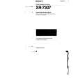 SONY XR-7307 Manual de Usuario