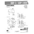 SONY SOP1000 Manual de Servicio
